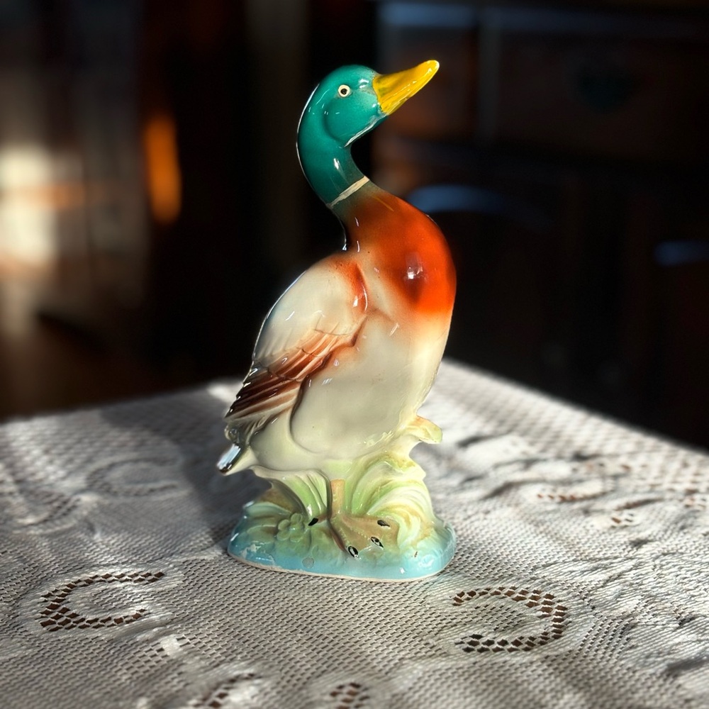 Ceramic Goose Figurine